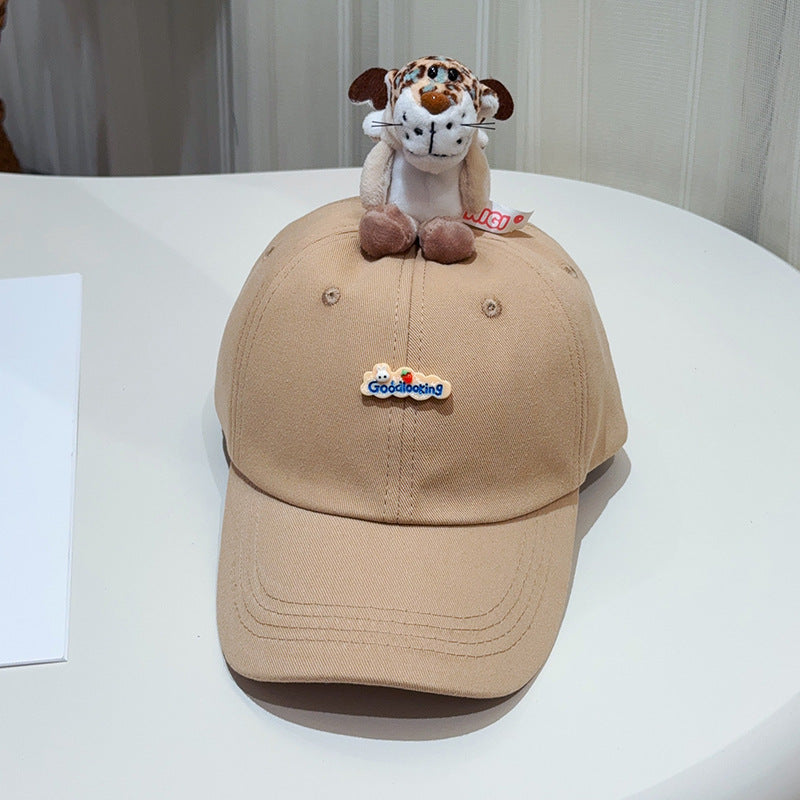 Zoo Cartoon Parent-child Duckbill Cap Pure Cotton Travel Baseball Cap Multi-size Sun Hat