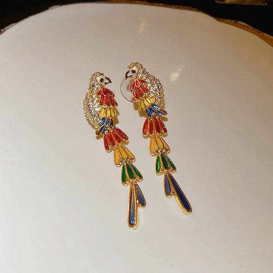 Colorful Bird Earrings Fashion Jewelry Earring Accessories Luxury Women Earrings