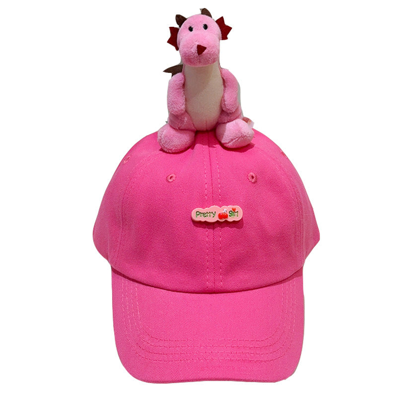 Zoo Cartoon Parent-child Duckbill Cap Pure Cotton Travel Baseball Cap Multi-size Sun Hat