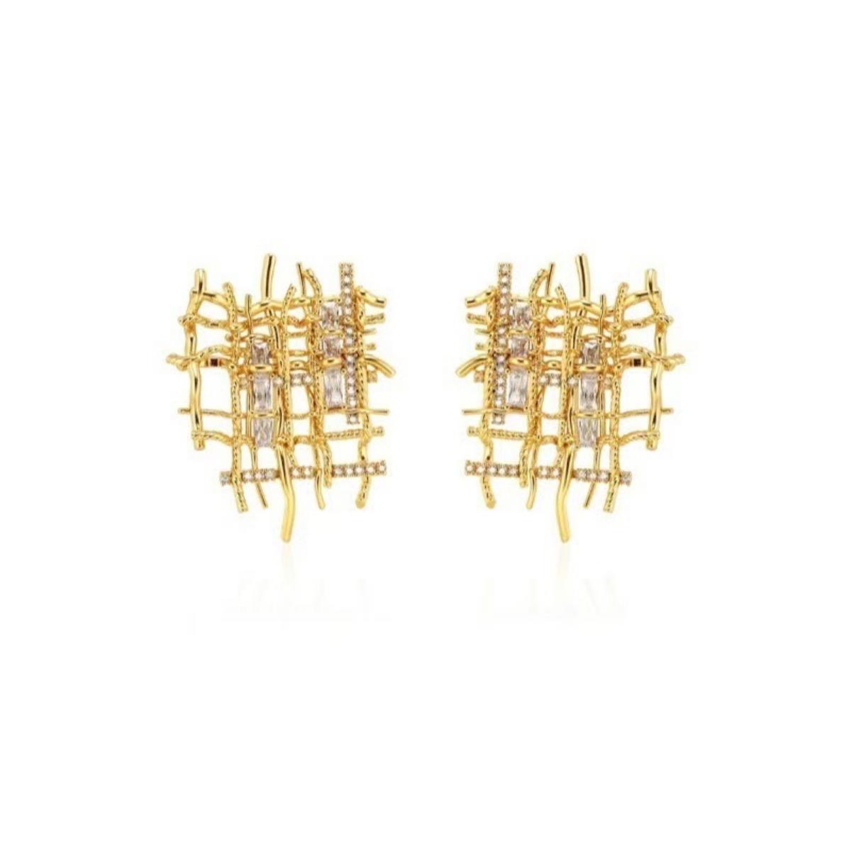 Luxury Zircon Earrings Fashionable and Simple Earrings High-quality Women's Jewelry Accessories