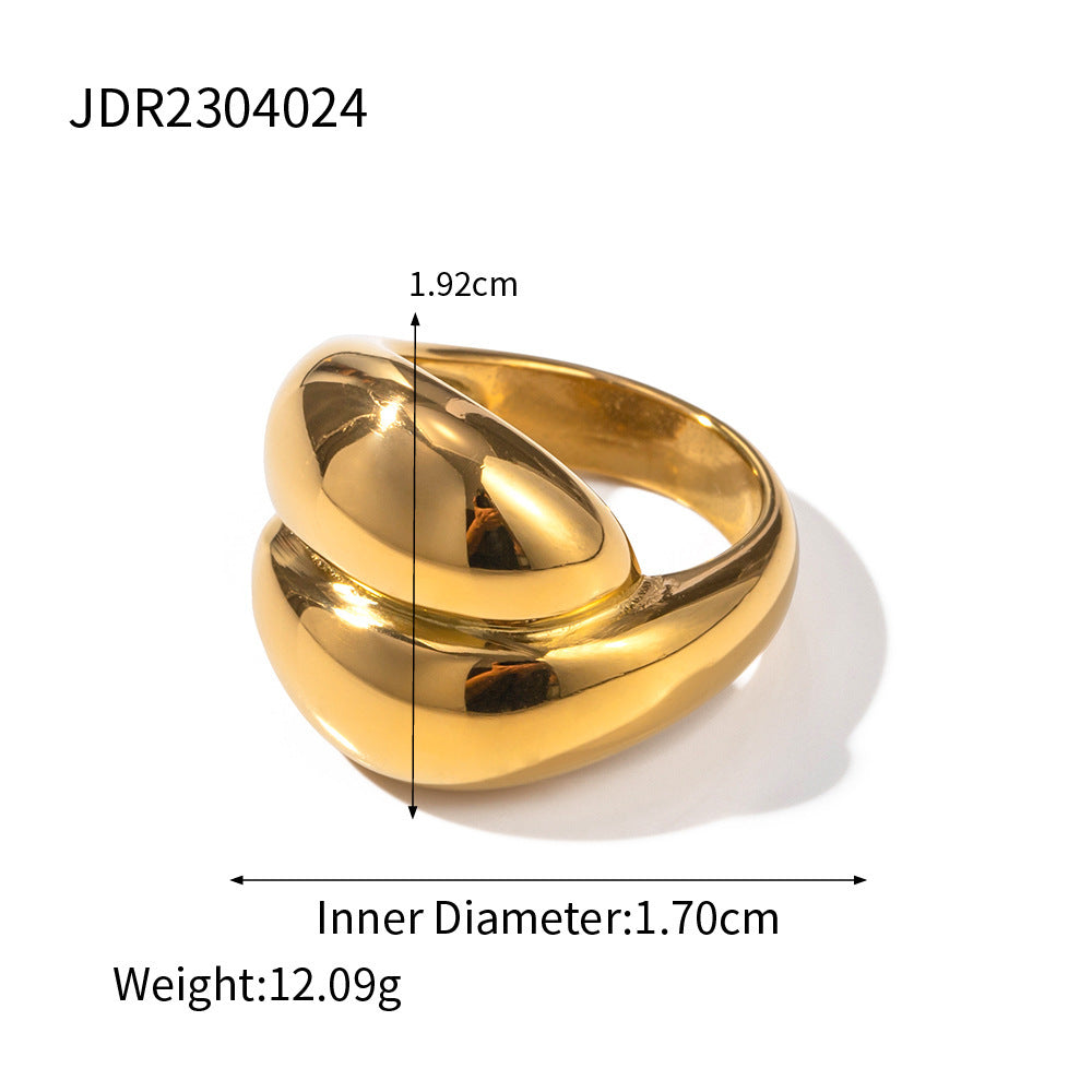 Fashionable and Personalized Metal Rings High-quality Titanium Steel Rings, Daily Wear Accessories